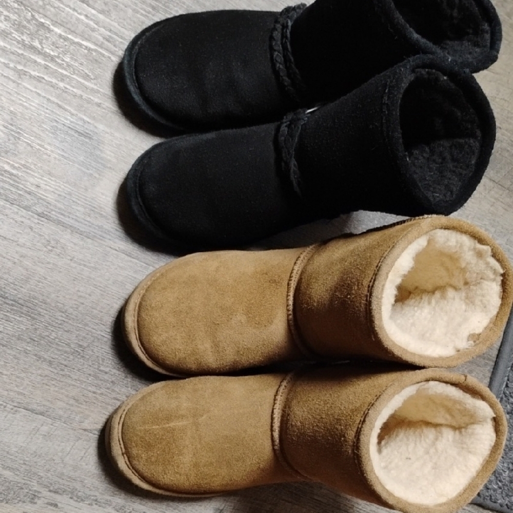 BearPaw Kids Boots Black and Brown